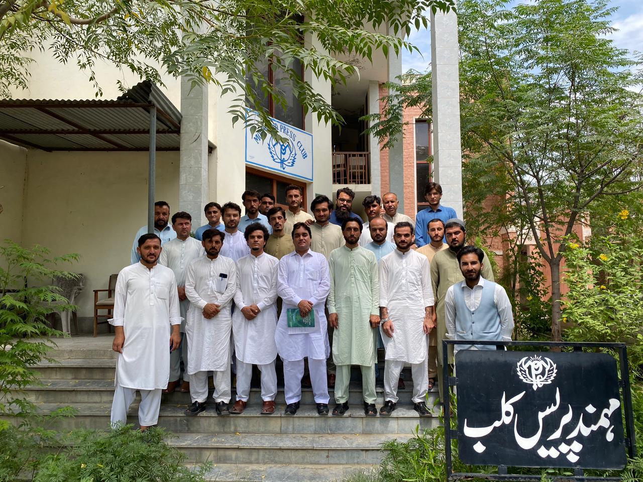 مہمند پریس کلب کے عہدیدار (مہیا کی گئی)