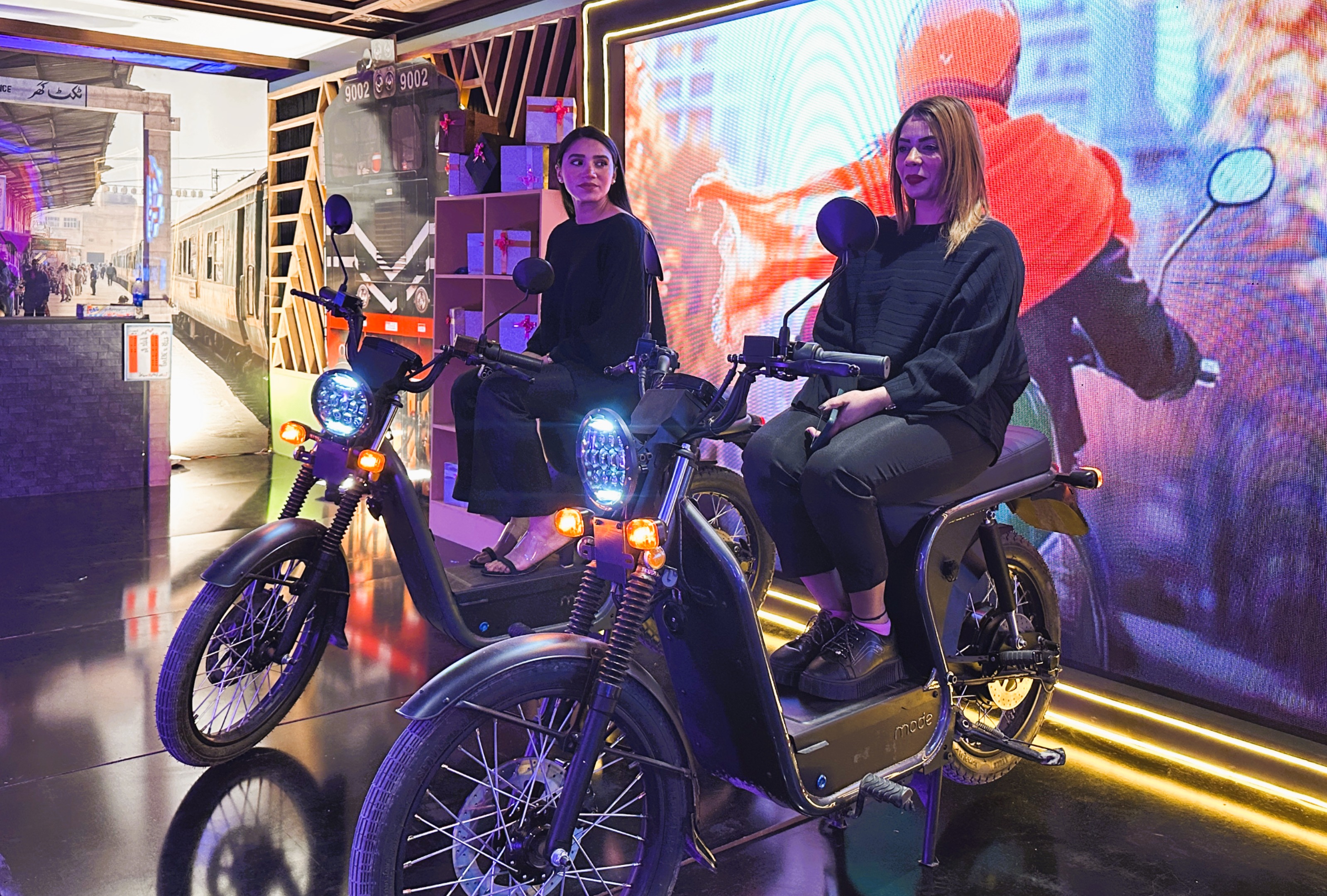 LahoreWomenJobMelaBikes.JPG