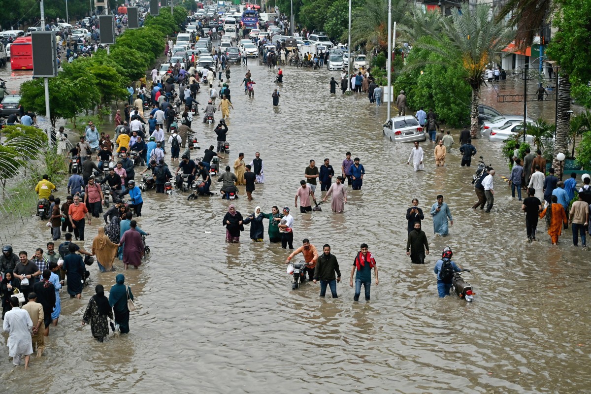 Karachi rain flood 