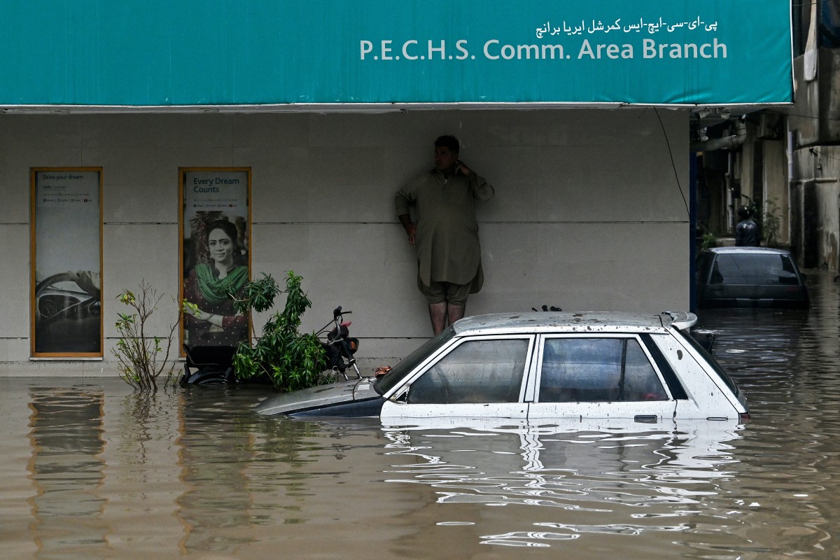 Karachi rain flood 