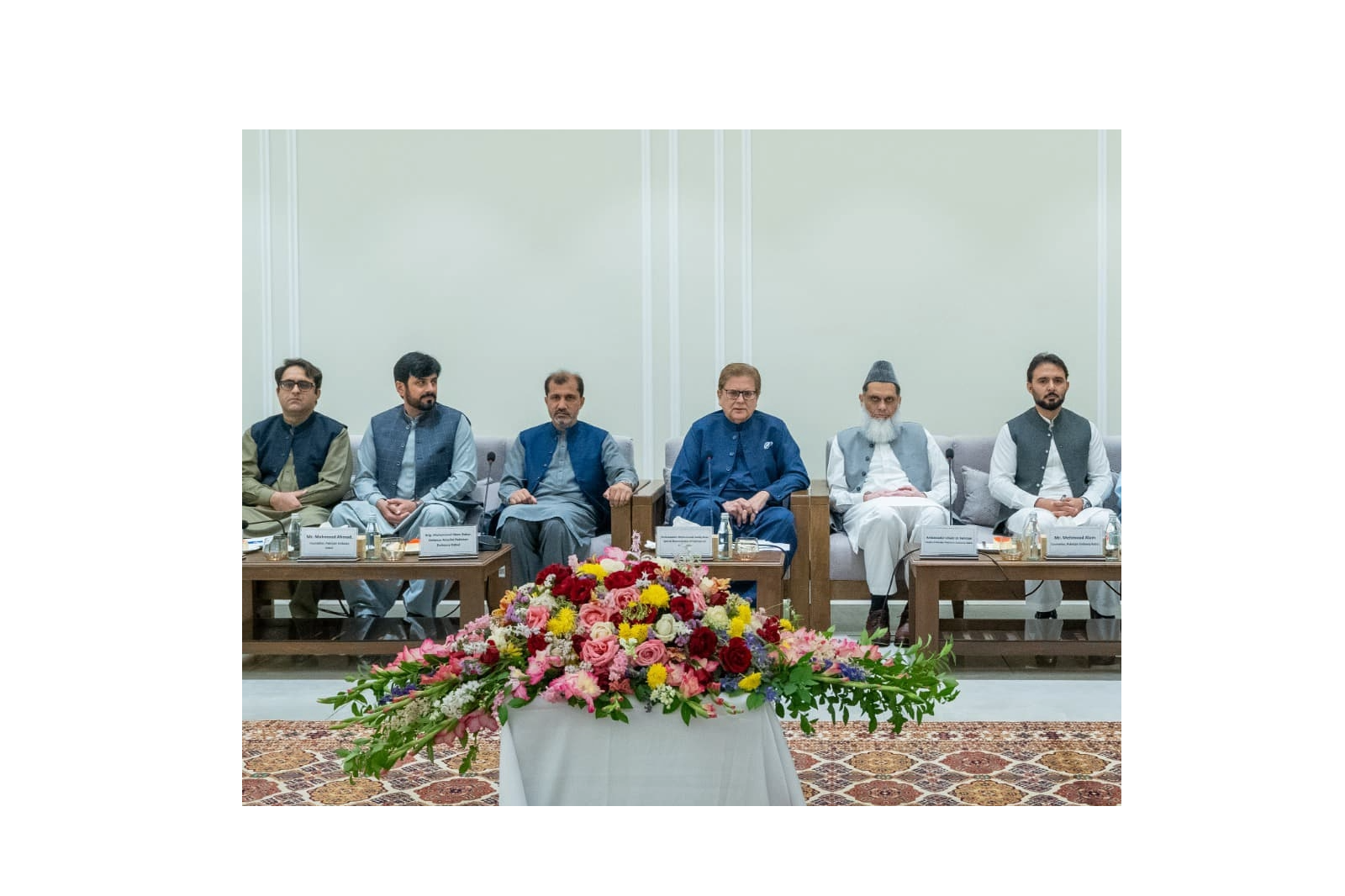 صدیق خان کابل میں 6 مئی 2025 کو پاکستانی وفد کی قیادت کرتے ہوئے (باختر)