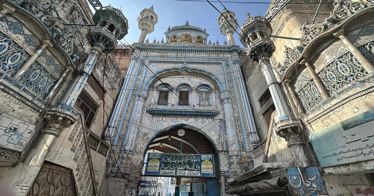 راولپنڈی کی جامع مسجد جس کا سنگ بنیاد افغانستان کے بادشاہ نے رکھا