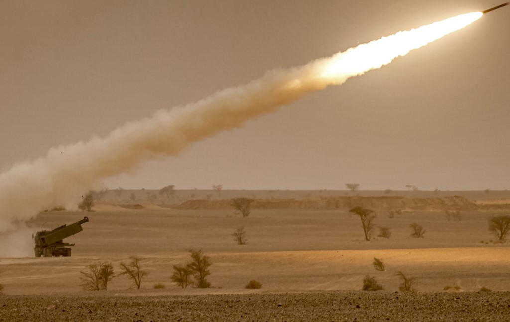 USA m142 rocket artillery system