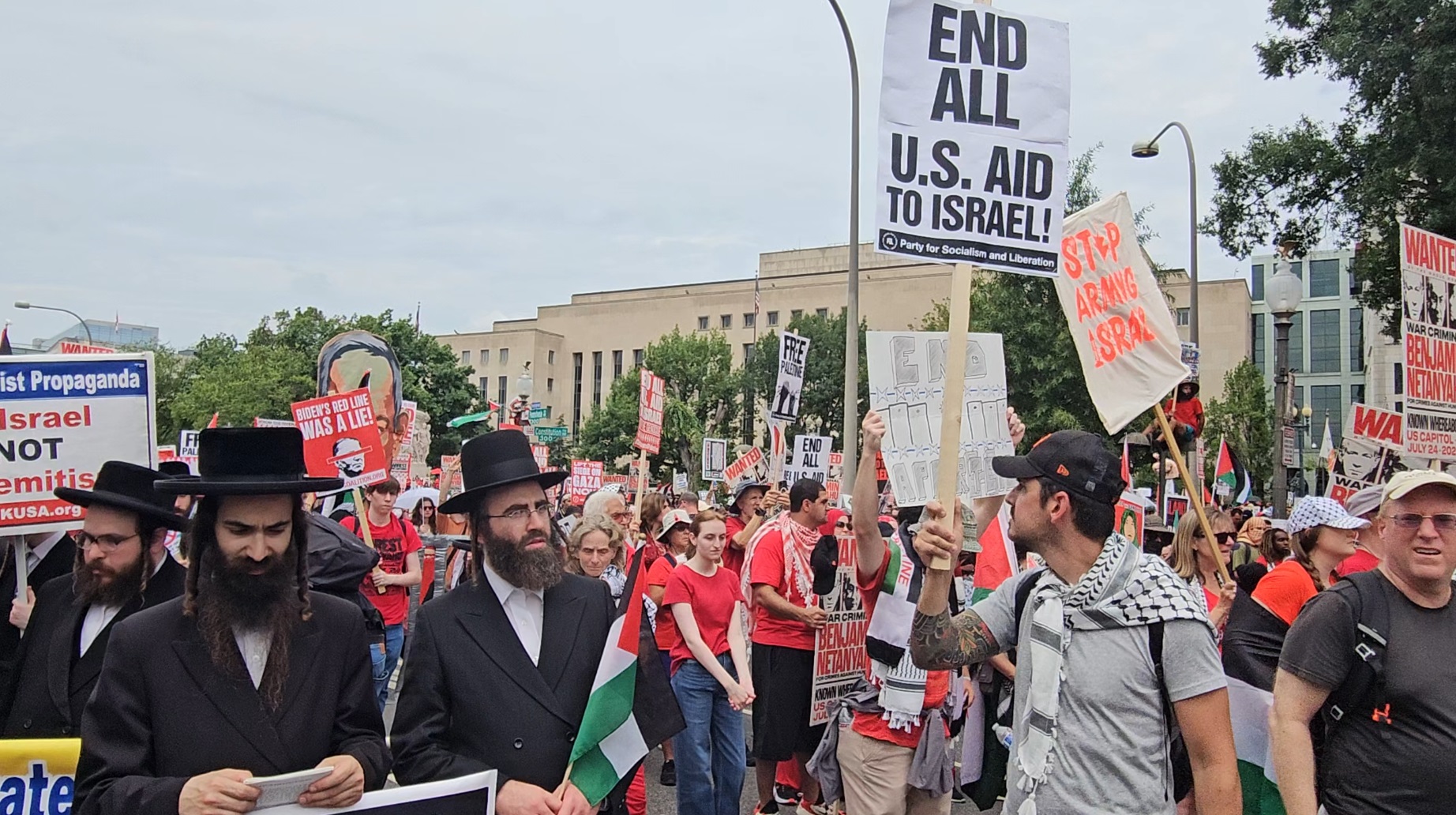 US Gaza Protest Netanyahu 
