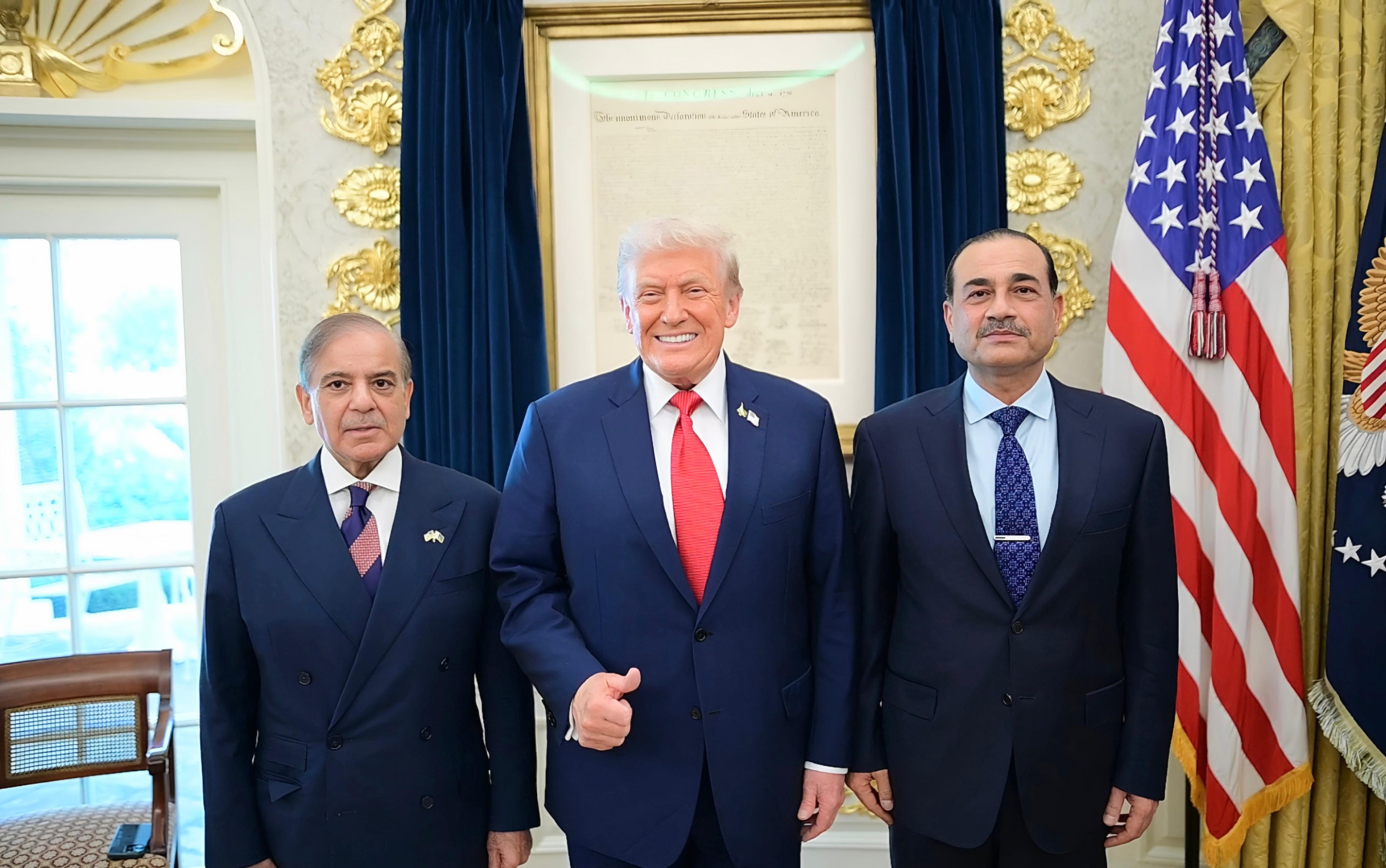 PM Shehbaz, Asim Munir, Donald Trump 