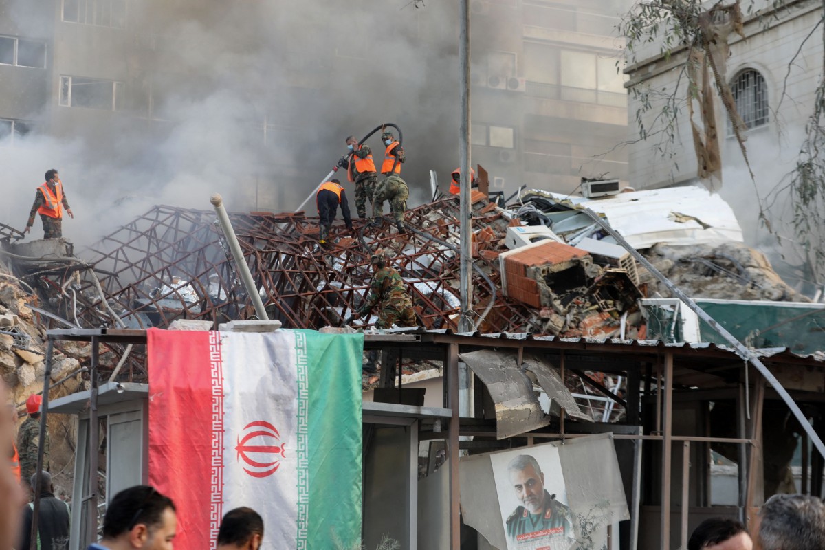 Iran Embassy Attack In Syria