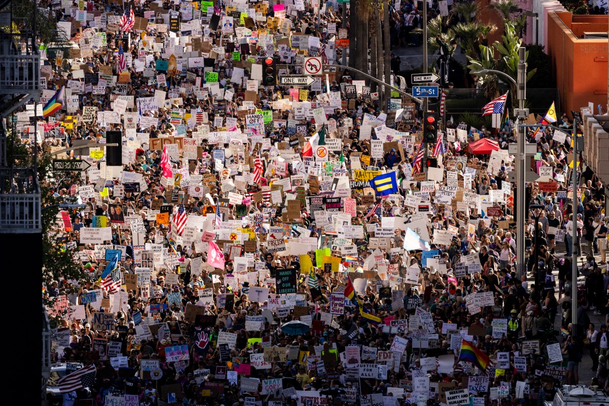 Los angeles US protest