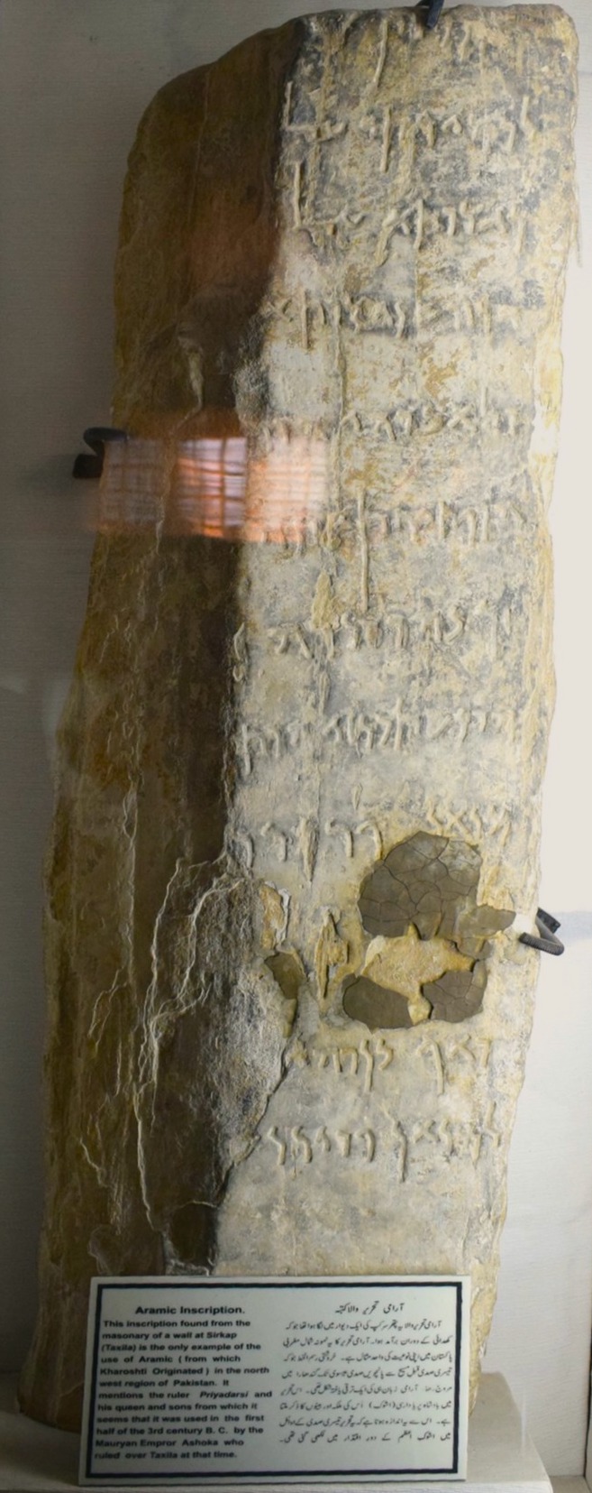 Aramaic_inscription_at_Taxila_Museum.jpg
