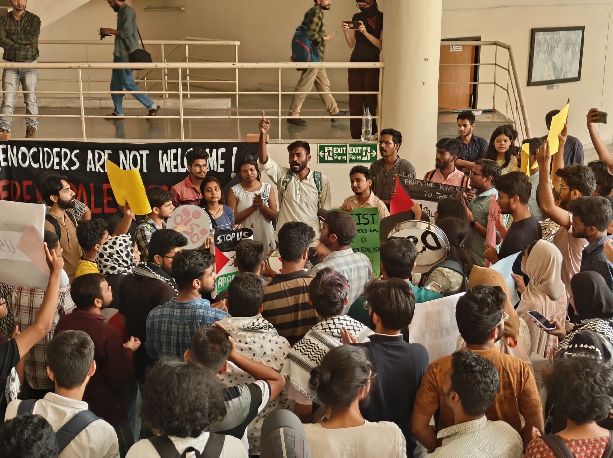 Indian Students Protest Over Gaza