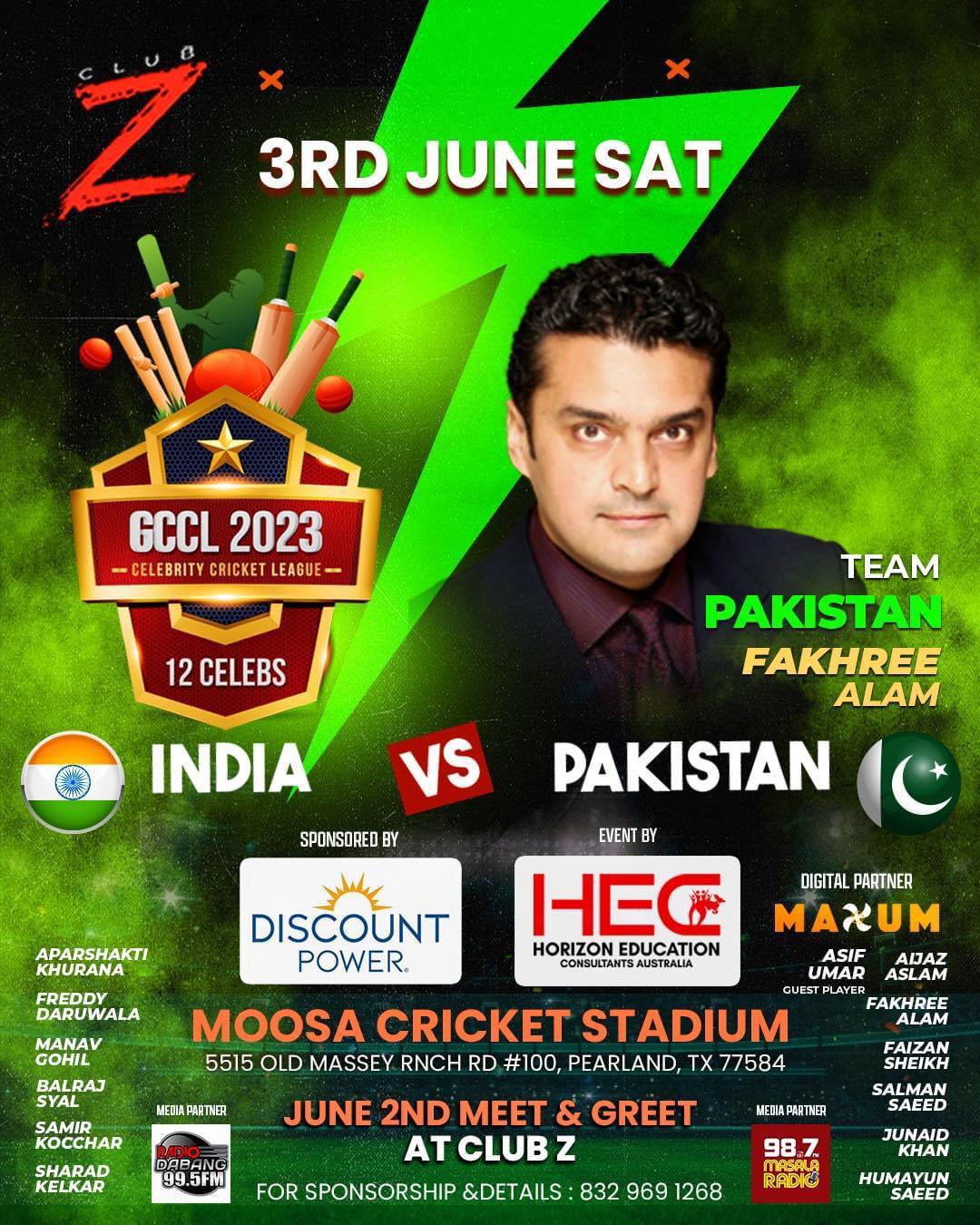 Pakistan India celebs cricket