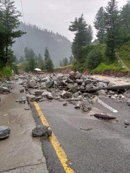 Swat Flood Road crack