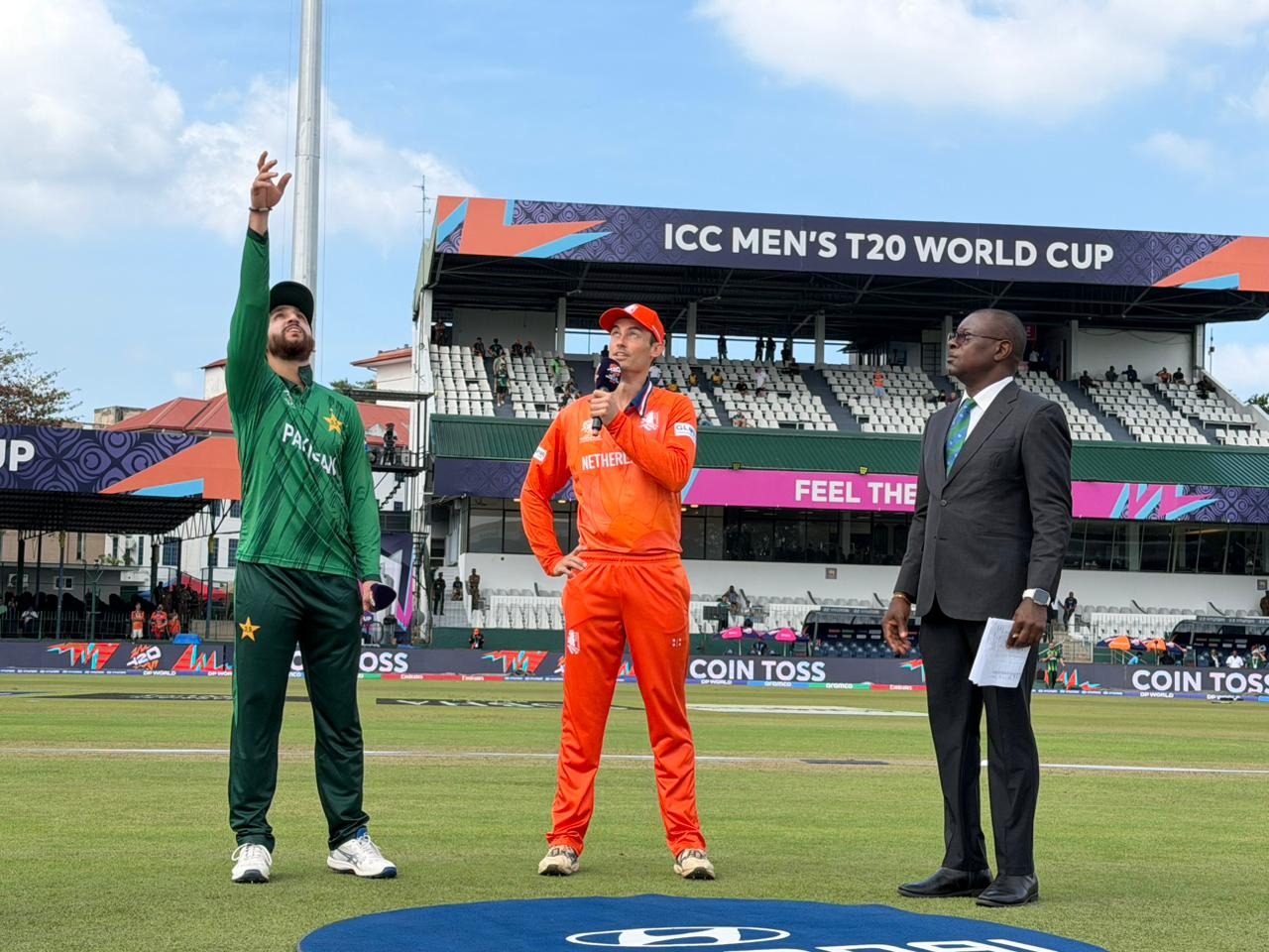 Pakistan VS Netherlands toss