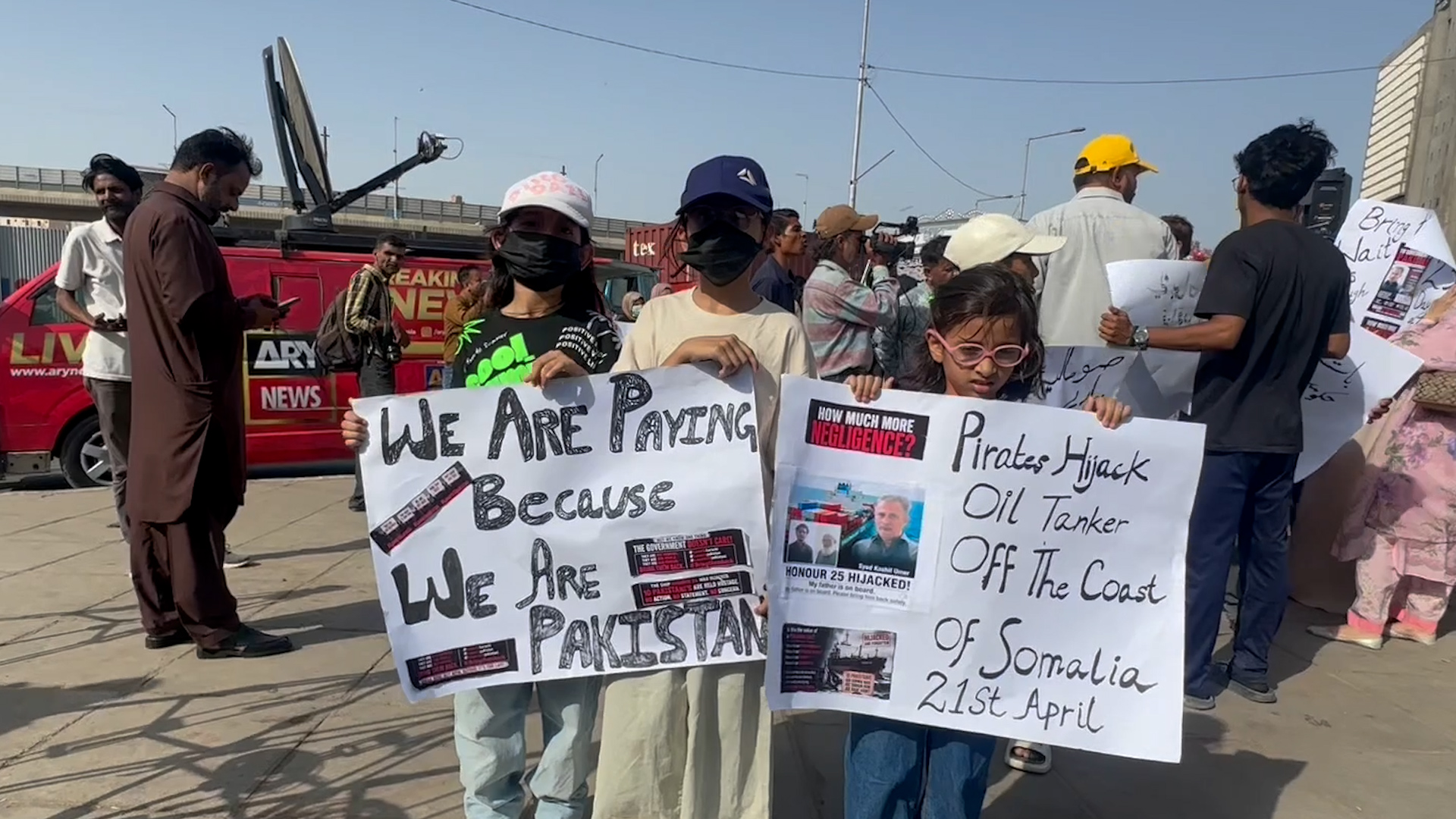 Karachi Somali Pirates Protest 