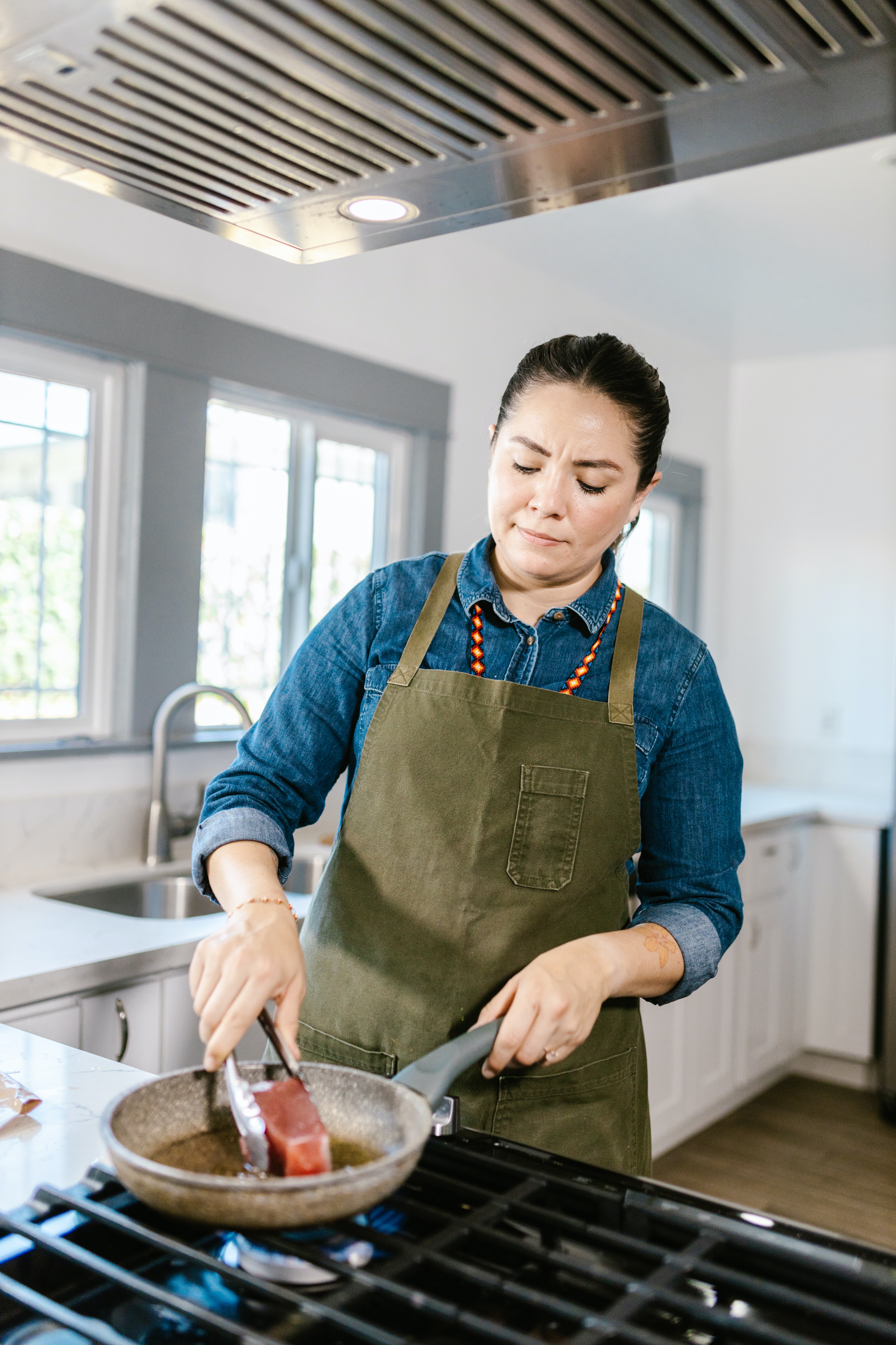 woman cooking