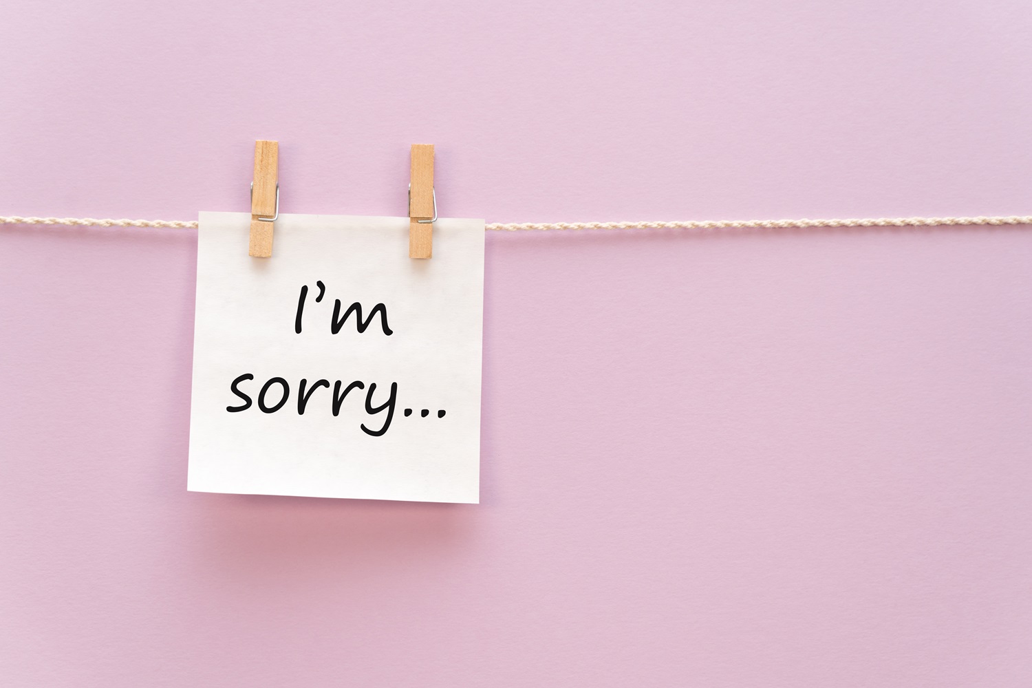 sorry card